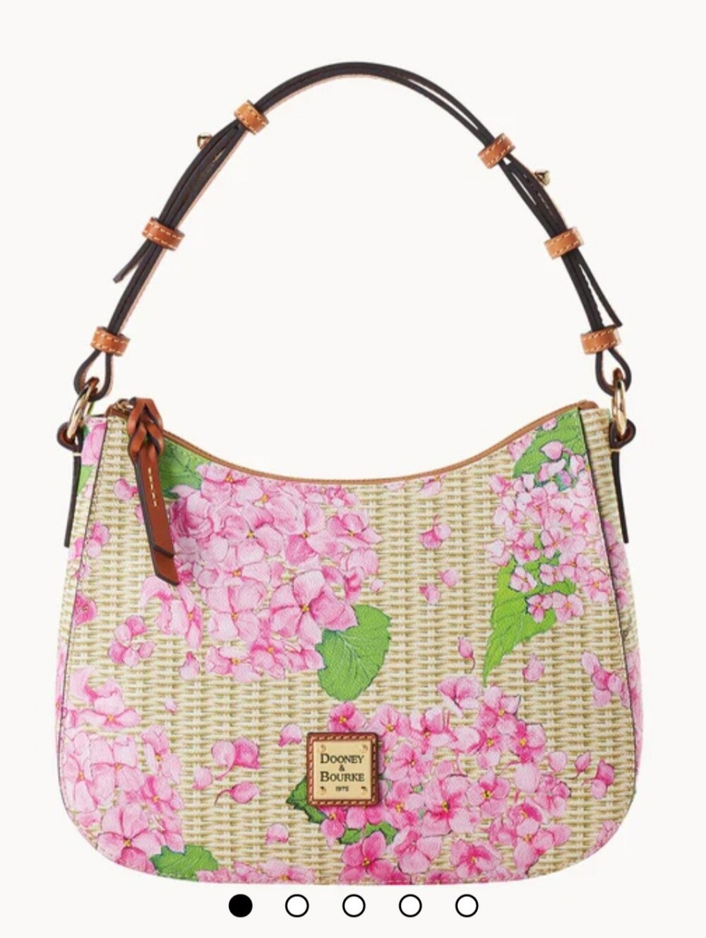 Dooney & Bourke Hydrangea Basketweave Small Kiley Hobo